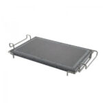 ILSA - Maxi Piastra Maxi  lavica rettangolare 23x37x2 cm - stand acciaio 24x44 cm
