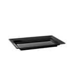 Vassoio Rettangolare Melamina Nero.-Table Top
