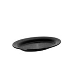 Vassoio Ovale Rain Melamina Nero.-Table Top