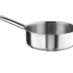 Casseruola mezza fonda Inox 18/10 con manico.-Pintinox