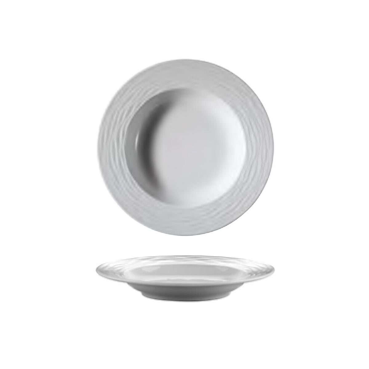 Kutahya Porselen - Piatto fondo Sea Wave 23 cm 12pz - immagine 1