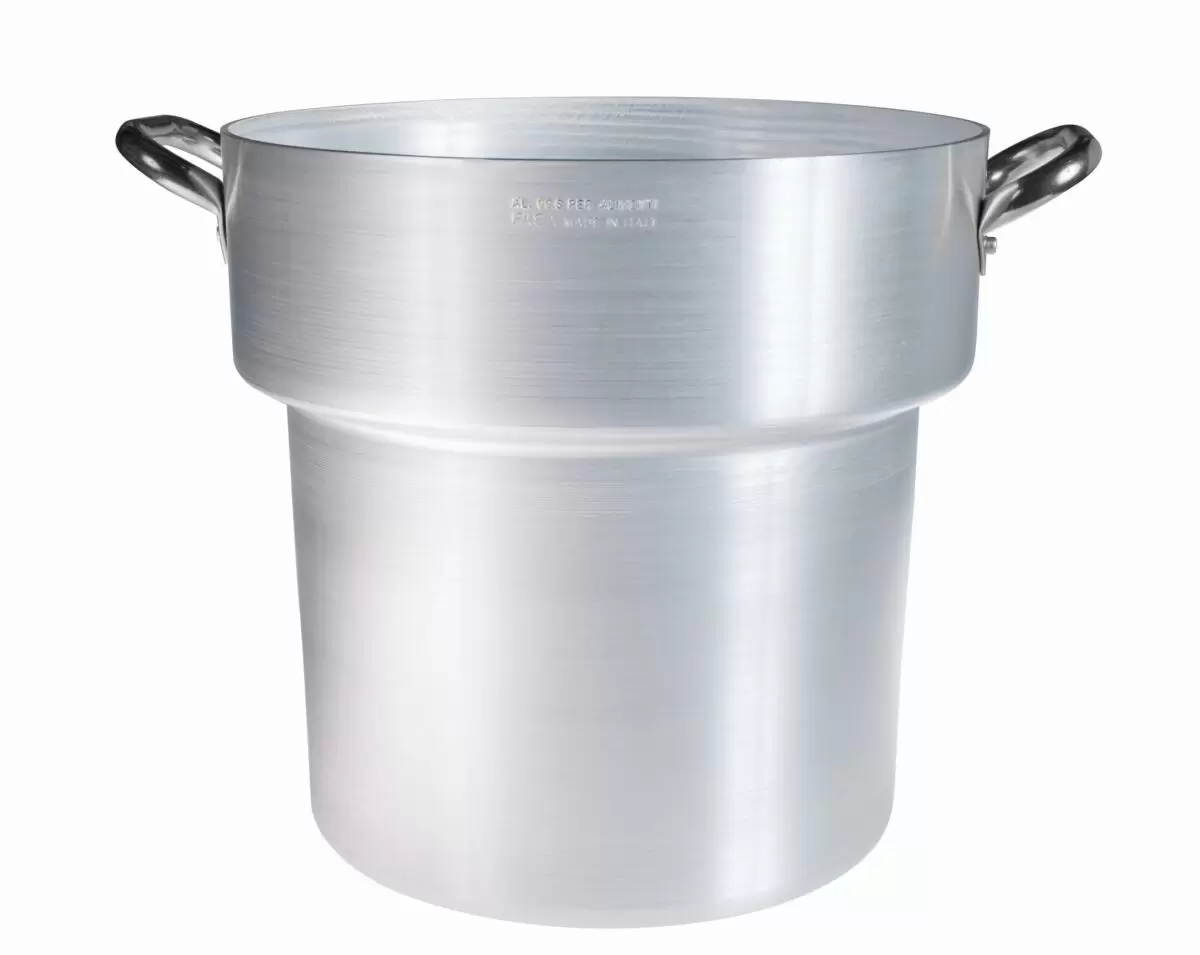 PENTOLA A GRADINO Alluminio  C/COPERCHIO CM.32 - immagine 1
