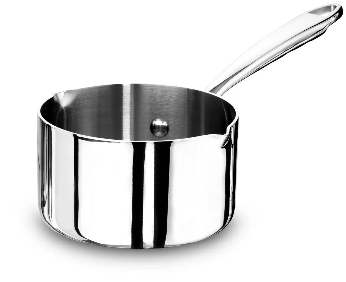 CASSERUOLA ALTA ALUINOX 1907 1/M C/BEC.DX-SX CM 14x8 - immagine 1