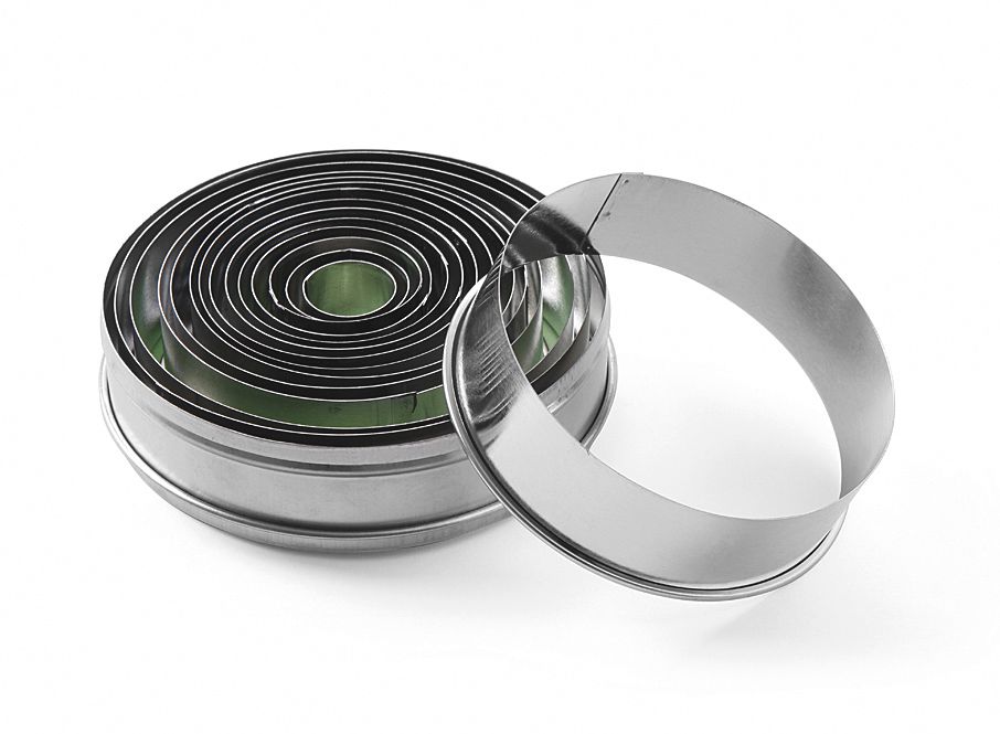 08711369673416_0 Set coppapasta tondi, HENDI, con bordo liscio, ø19-112, (H)35mm - immagine 1