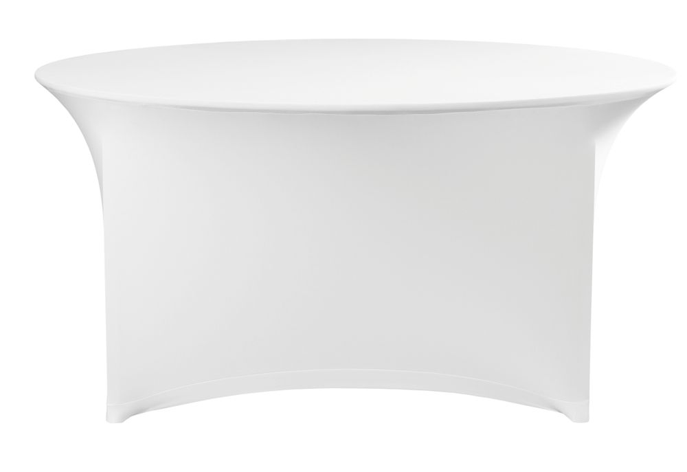 08711369814451_0 Copritavolo rotondo, HENDI, 810941, Bianco, ⌀1800x(H)760mm - immagine 1