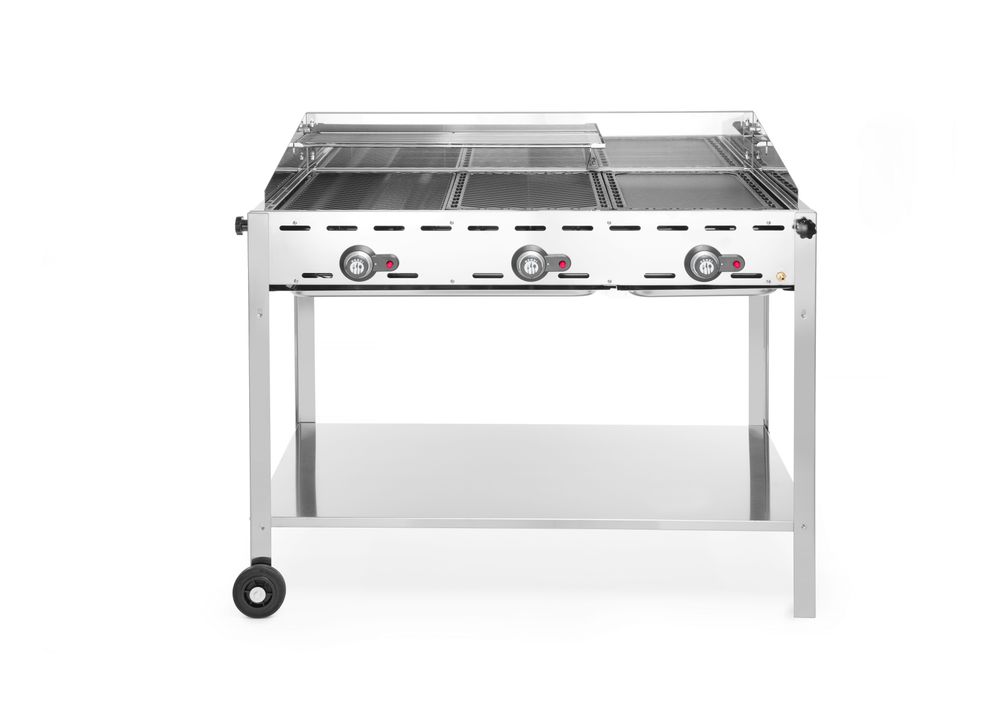149591_OBW_2024_04 Griglia a gas con 3 bruciatori, HENDI, Profi Line, 17,4kW, 1078x612x(H)825mm - immagine 1