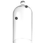 Cupola in vetro con sfiato, HENDI, Campana per cocktails, ⌀130x(H)282mm