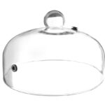 Cupola in vetro con sfiato, HENDI, Campana per piatti, ⌀260x(H)175mm