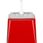 Dosatore per salse con pompa, HENDI, 2,5L, Rosso, 230x210x(H)327mm