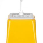 Dosatore per salse con pompa, HENDI, 2,5L, Giallo, 230x210x(H)327mm