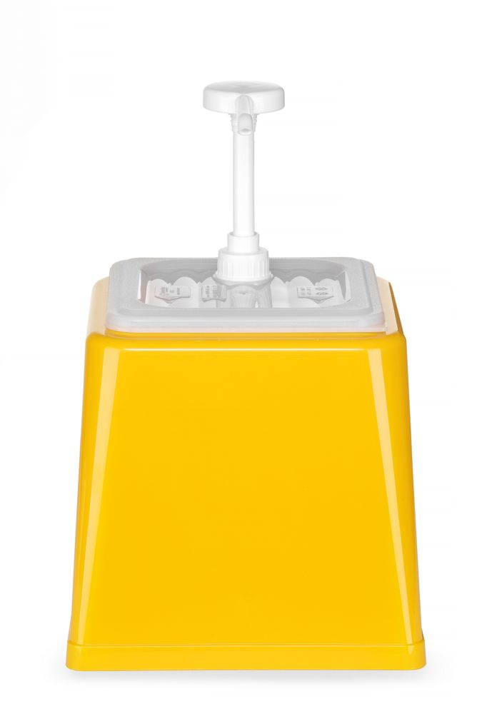 203538_OBW_2022_03_IMGP3243 Dosatore per salse con pompa, HENDI, 2,5L, Giallo, 230x210x(H)327mm - immagine 1