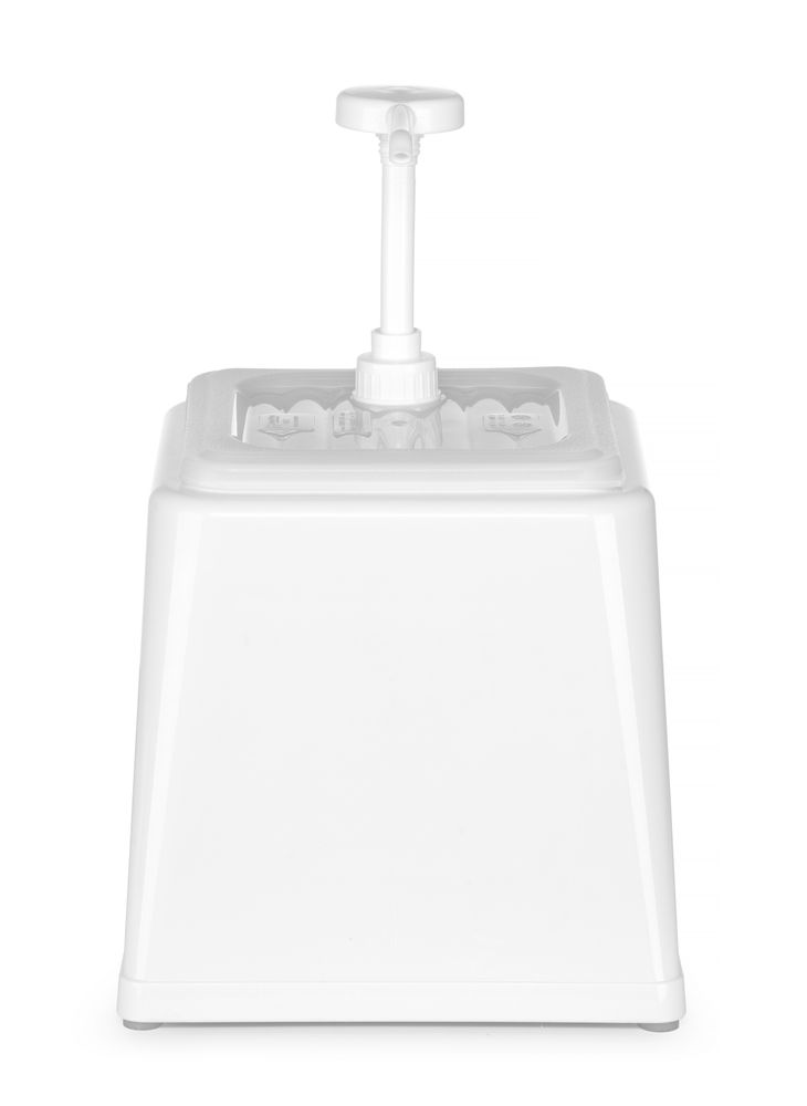 203545_OBW_2022_01_IMGP3239 Dosatore per salse con pompa, HENDI, 2,5L, Bianco, 230x210x(H)327mm - immagine 1