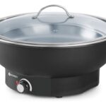Chafing dish elettrico Tesino, HENDI, Kitchen Line, 6,8L, 230V/500W, ⌀405x(H)240mm