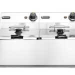 Friggitrice Kitchen Line - 2x 6L, HENDI, Kitchen Line, 12L, 230V/6600W, 550x430x(H)305mm