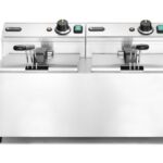 Friggitrici Profi Line - 2 x 8 L, HENDI, Profi Line, 16L, 230V/7000W, 605x460x(H)369mm