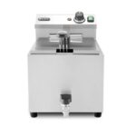 Friggitrice profonda XL con rubinetto di scarico, HENDI, Profi Line, 10L, 400V/6600W, 300x585x(H)377mm