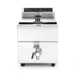 Friggitrice ad induzione con rubinetto di scarico - 8 l, HENDI, 8L, Grigio chiaro, 230V/3500W, 288x619x(H)408mm
