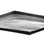 Tegla per forno ad alta velocità, antiaderente., HENDI, Nero, 280x280x(H)15mm, Quadrato