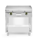 Piano cottura a gas, liscio, su un armadio racchiuso su 3 lati, HENDI, Kitchen Line, 10kW, 800x700x(H)900mm