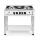 Cucina a gas - 5 bruciatori, telaio aperto, HENDI, Kitchen Line, 14,3kW, 900x640x(H)910mm