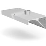 Cappa estrattore montata a parete, angolata, HENDI, Profi Line, senza illuminazione, 1000x700x(H)450mm