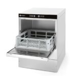 Lavabicchieri 40x40, controllo elettromeccanico, HENDI, Budget Line, Con pompa di scarico e detergente, 230V/2800W, 470x510x(H)710mm