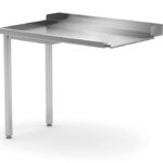 Tavolo di scarico per lavastoviglie, HENDI, Lato sinistro, 1000x700x(H)850mm