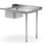 Tavolo di carico con lavabo per lavastoviglie., HENDI, Lato destro, 1200x700x(H)850mm