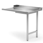 Tavolo di scarico per lavastoviglie, HENDI, Lato destro, 1000x700x(H)850mm