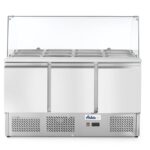Saladette a tre porte con vetrinetta 380L, Arktic, 230V/310W, 1390x702x(H)1330mm