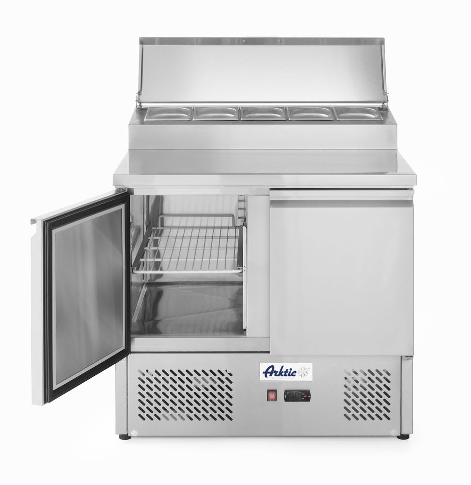 232880_2018 Saladette a due porte con vetrinetta GN 300L, Arktic, 230V/310W, 900x702x(H)1265mm - immagine 1