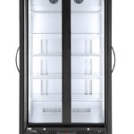 Frigorifero a doppia porta per bar posteriore, Arktic, 384L, Nero, 230V/365W, 900x530x(H)1820mm
