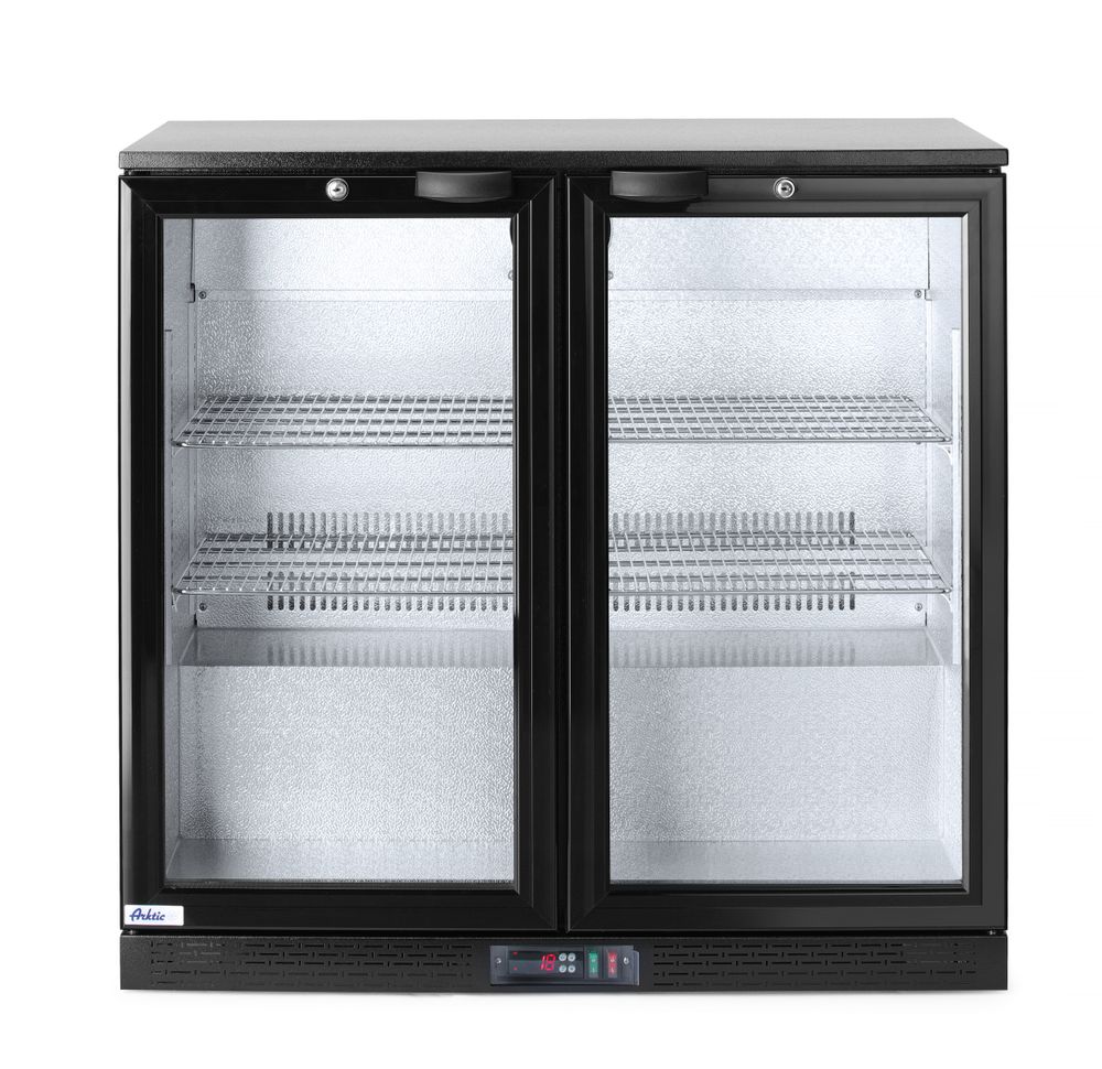 235829_OBW_2024_01_IMGP4201 Frigorifero posteriore da bar con doppio sportello, Arktic, 158L, Nero, 230V/160W, 900x530x(H)870mm - immagine 1