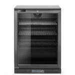 Frigorifero per bar posteriore a porta singola, Arktic, 105L, Nero, 230V/120W, 600x530x(H)870mm