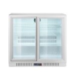 Frigorifero per bar posteriore e 2 porte scorrevoli, Arktic, 150L, Argento, 230V/160W, 900x520x(H)840mm