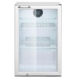 Frigorifero da bar posteriore con 1 porta, Arktic, 75L, Argento, 230V/120W, 530x500x(H)840mm