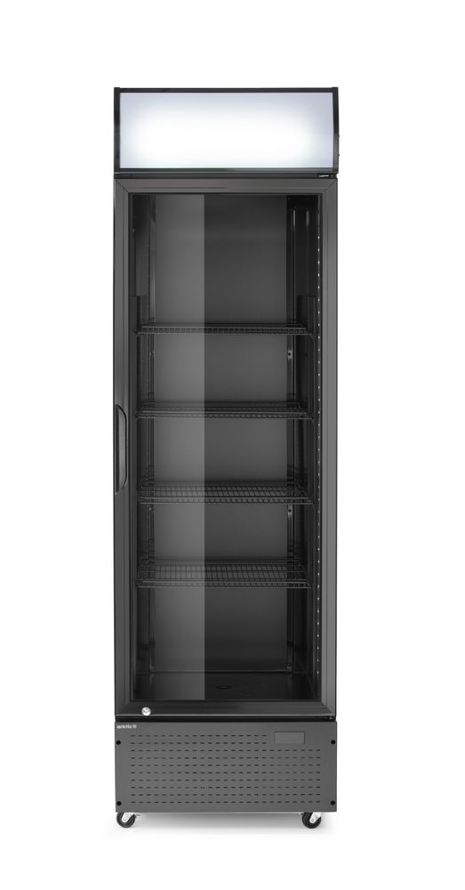 236932_OBW_2026_02_IMGP5294 Frigorifero per bar posteriore con pannello retroilluminato, a porta singola, Arktic, 254L, Nero, 230V/250W, 578x605x(H)1980mm - immagine 1