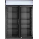 Frigorifero per bar posteriore con pannello retroilluminato, doppia porta, Arktic, 512L, Nero, 230V/510W, 1120x585x(H)1900mm