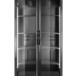Frigorifero posteriore da bar con doppia porta, Arktic, 384L, Nero, 230V/365W, 900x530x(H)1820mm