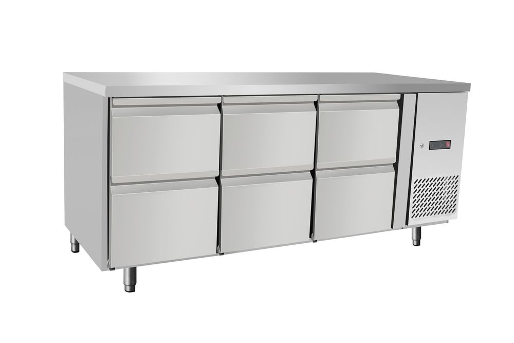 237069 Banco refrigerato, 6 cassetti, Arktic, 420L, 230V/400W, 1795x700x(H)879mm - immagine 1