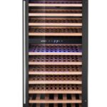 Frigorifero per vini, 2 zone, 124 bottiglie, Arktic, 265L, Nero, 570x595x(H)1400mm