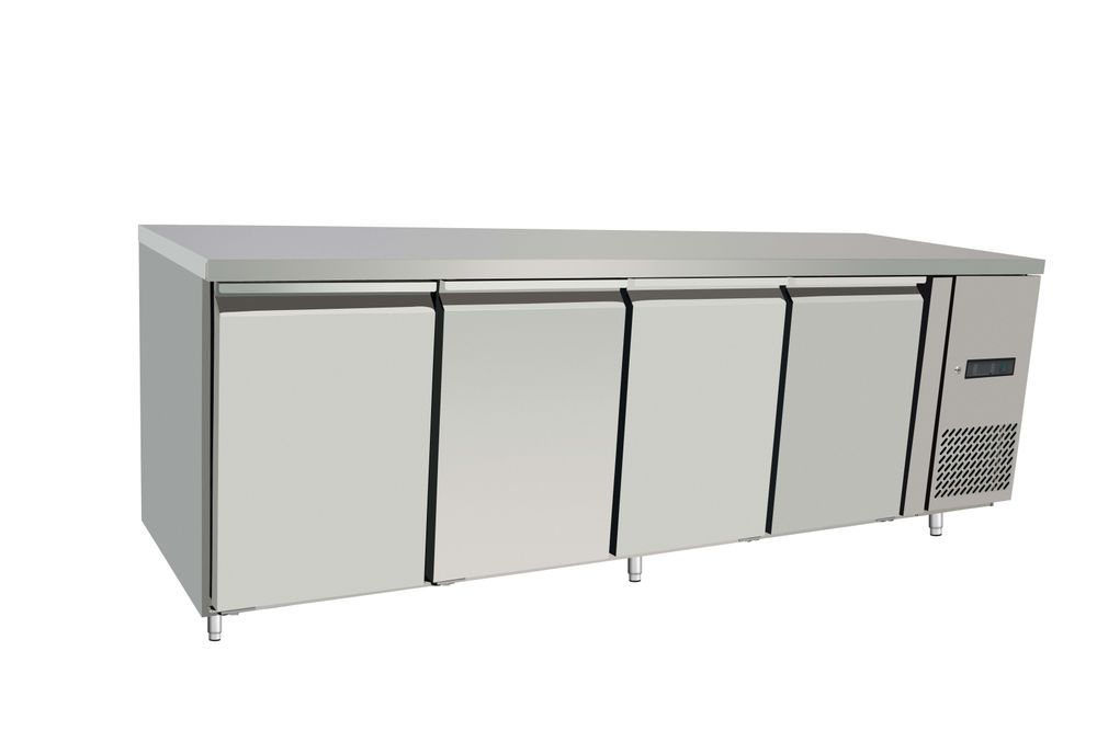 238158 Banco refrigerato, 4 porte, Arktic, Profi Line, GN 1/1, 450L, 230V/400W, 2230x700x(H)850mm - immagine 1