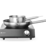 Set: induzione 3500W + pentola + padella, HENDI, Nero, 230V/3500W, 320x395x(H)95mm