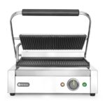 Piastra panini, HENDI, sopra e sotto rigata, 230V/2200W, 430x375x(H)216mm