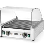 Copertura in vetro per grill rotante per salsicce, HENDI, Per griglia rotante da 7 (268506), 470x325x(H)240mm