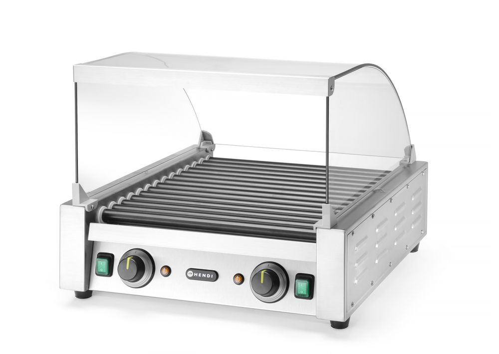268551_2020 Copertura in vetro per grill rotante per salsicce, HENDI, Per griglia rotante da 7 (268506), 470x325x(H)240mm - immagine 1