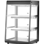 Vetrinetta da banco riscaldata, HENDI, Nero, 230V/500W, 472x447x(H)775mm
