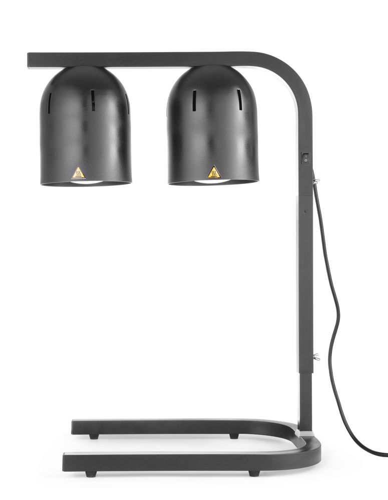 273913_OBW_2019_02_IMGP1376 Scaldavivande con 2 lampade infrarosse, HENDI, Nero, 230V/250W, 453x360x(H)790mm - immagine 1
