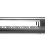 Vetrina refrigerata sushi, Arktic, Contenitori inclusi: 6x GN 1/3 (H) 40 mm., GN 1/3, Nero, 230V/190W, 1529x426x(H)296mm