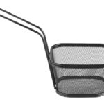 Mini cestelli per fritture impilabili neri, HENDI, 130x115x(H)80mm